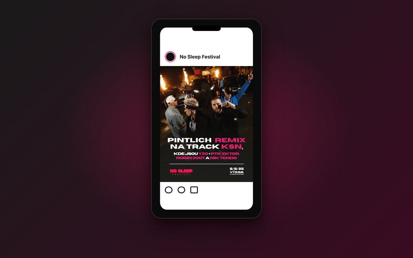 Příspěvek na sítě k vystoupení na festivalu